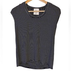 SLSF Navy and white striped tank- Size Small